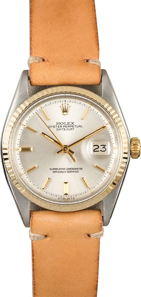 rolex with a leather band|vintage rolex leather watch bands.